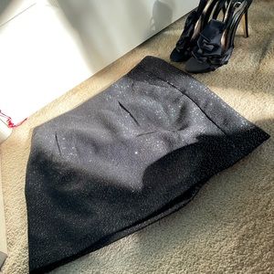 💸GAP🖤 Pocketed Black Sparkled Mini Skirt 🌌✨ Size 8